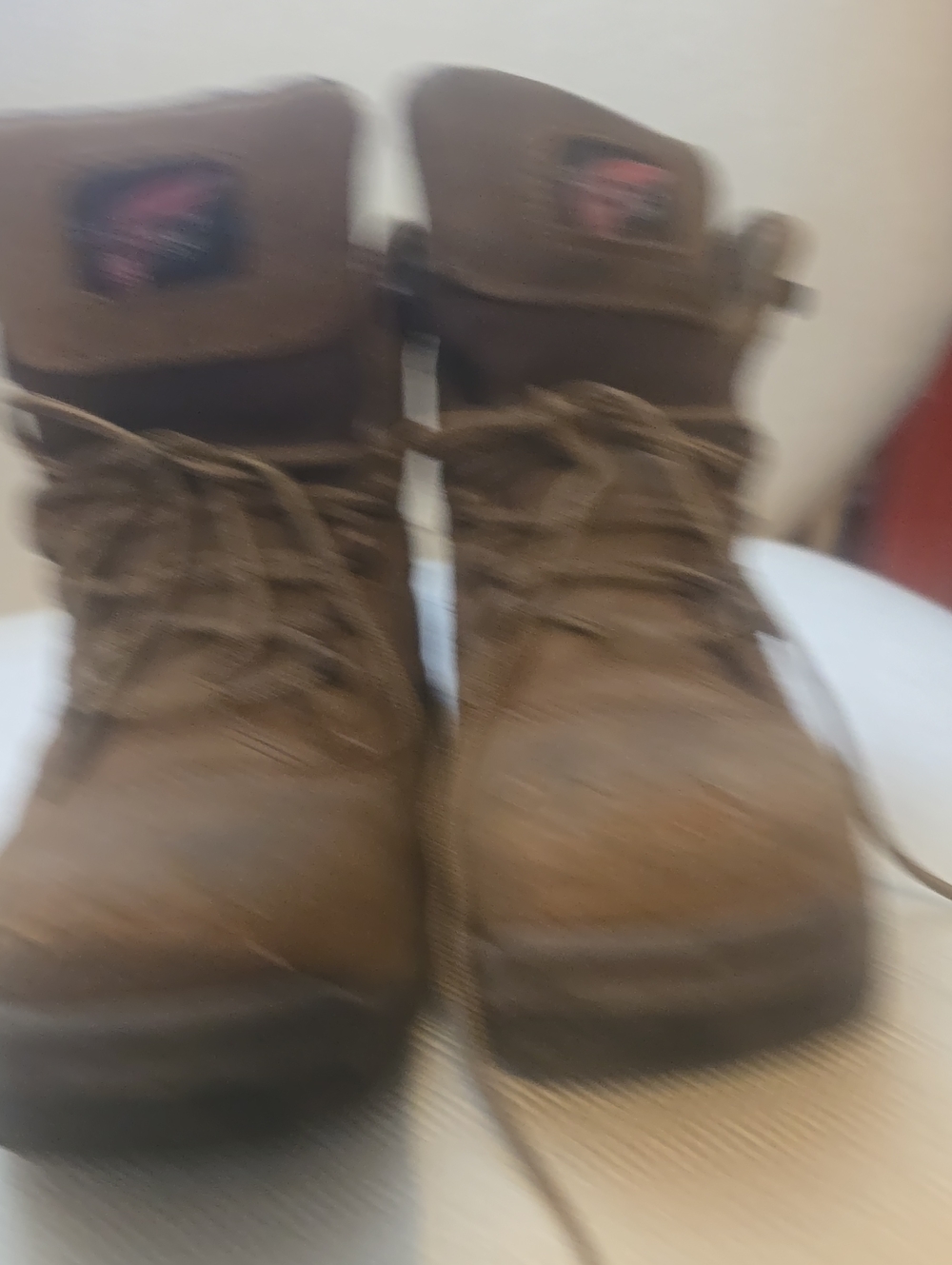 Women’s Brown Lace-Up Work Boots